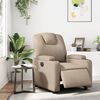 vidaXL Πολυθρόνα Ανακλινόμενη Ηλεκτρική Καπουτσίνο από Συνθετικό Δέρμα