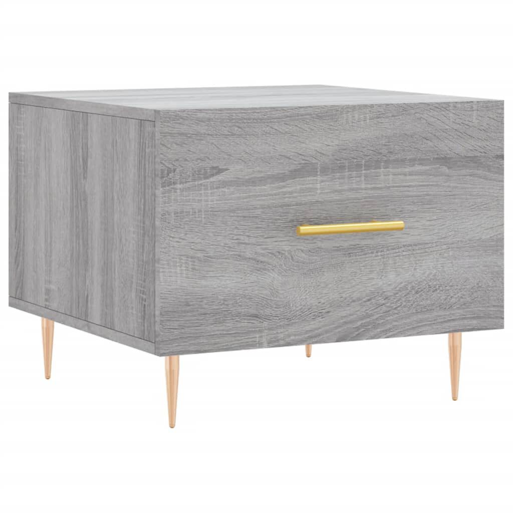 vidaXL Τραπεζάκια Σαλονιού 2 τεμ Γκρι sonoma 50x50x40 εκ Επεξ. Ξύλο