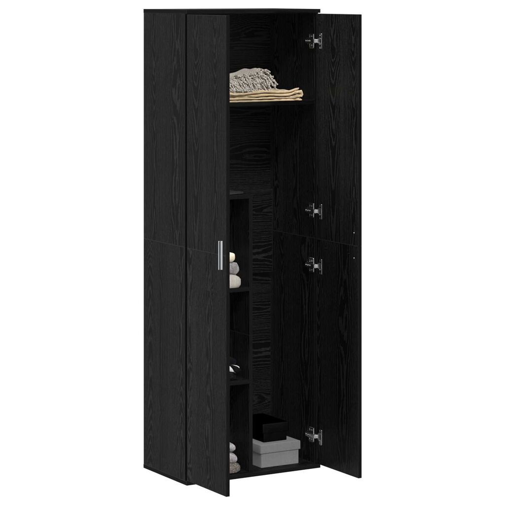 vidaXL Ντουλάπι Μαύρου Δρύος 60x35x180 cm Επεξεργασμένο Ξύλο