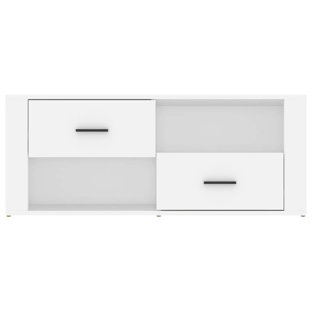 vidaXL Έπιπλο Τηλεόρασης Λευκό 100 x 35 x 40 εκ. Επεξ. Ξύλο