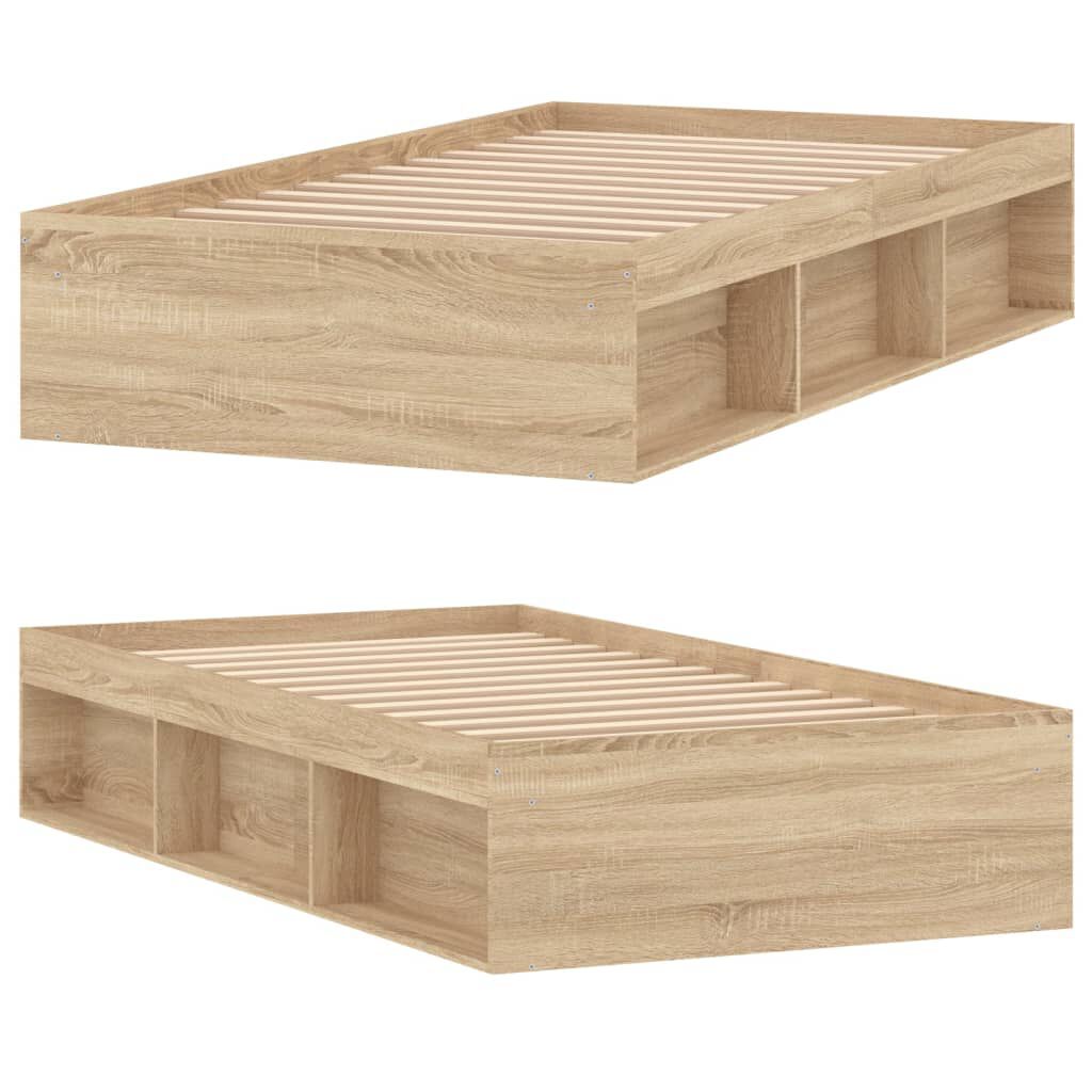 vidaXL Πλαίσιο Κρεβατιού Sonoma Δρυς 100x200 εκ.