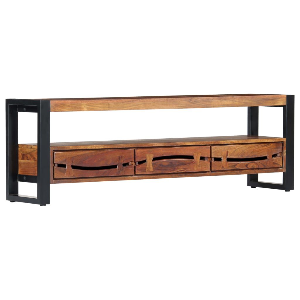 vidaXL Έπιπλο Τηλεόρασης 140 x 30 x 45 εκ. από Μασίφ Ξύλο Ακακίας