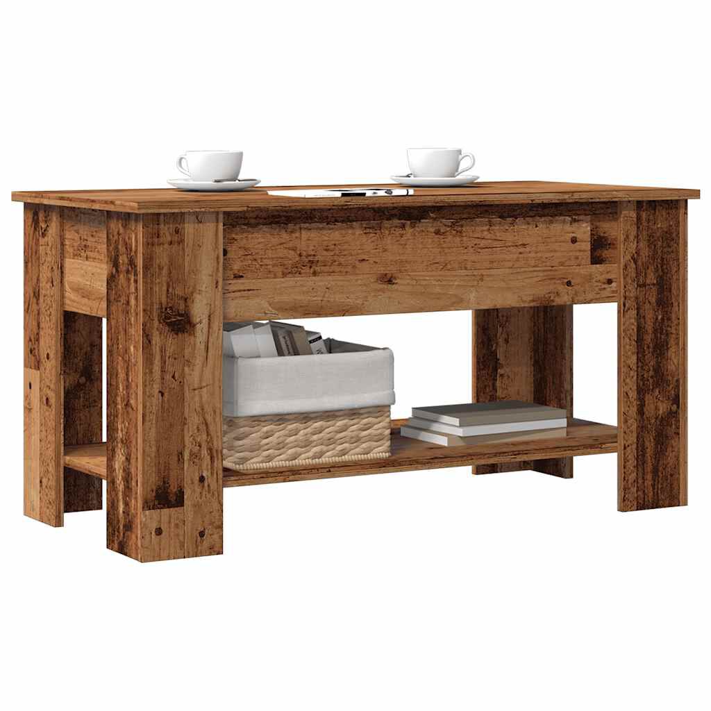 vidaXL Τραπεζάκι σαλονιού Παλιό ξύλο 101x49x52 cm Κατασκευασμένο ξύλο