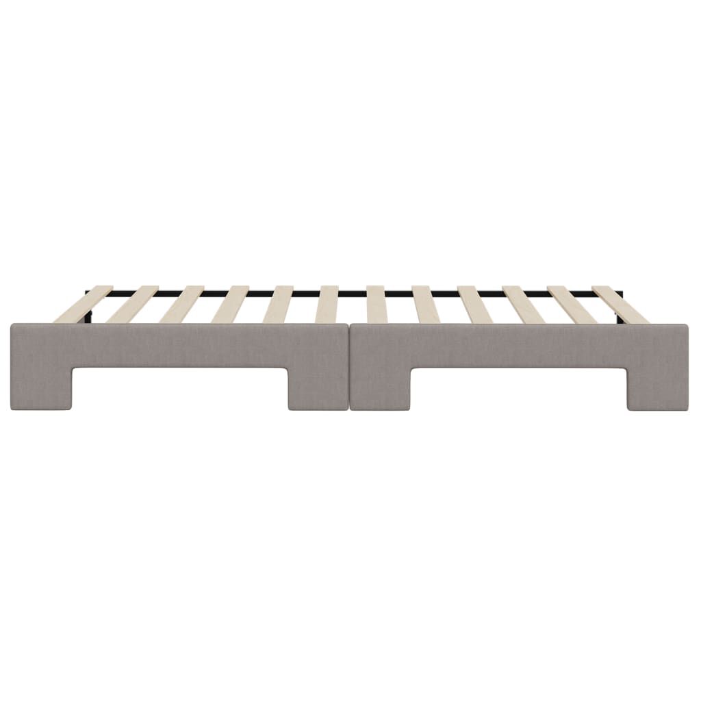 vidaXL Καναπές Κρεβάτι Συρόμενος Taupe 80 x 200 εκ. Υφασμάτινος