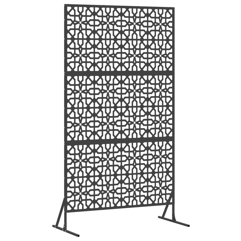 vidaXL Μαύρη Οθόνη Ιδιωτικότητας 100x50x180 εκ. από Ατσάλι
