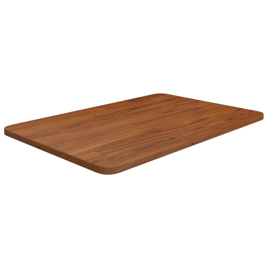 vidaXL Πάγκος Μπάνιου Σκ. Καφέ 60 x 40 x 1,5 εκ. Επεξ. Μασίφ Ξύλο