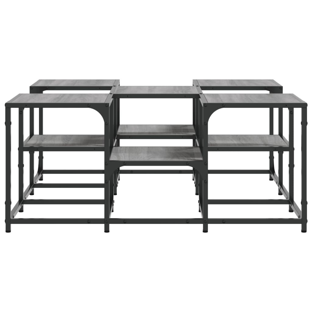 vidaXL Τραπεζάκι Σαλονιού Γκρι Sonoma 91x91x40 εκ. Επεξεργασμένο Ξύλο