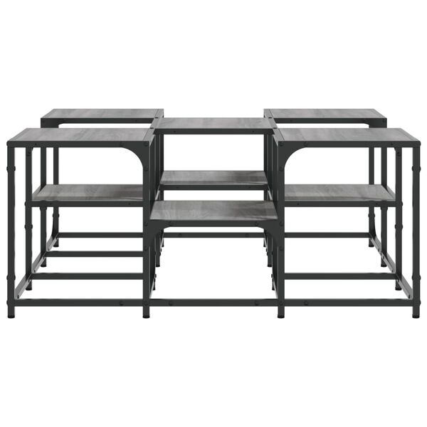 vidaXL Τραπεζάκι Σαλονιού Γκρι Sonoma 91x91x40 εκ. Επεξεργασμένο Ξύλο