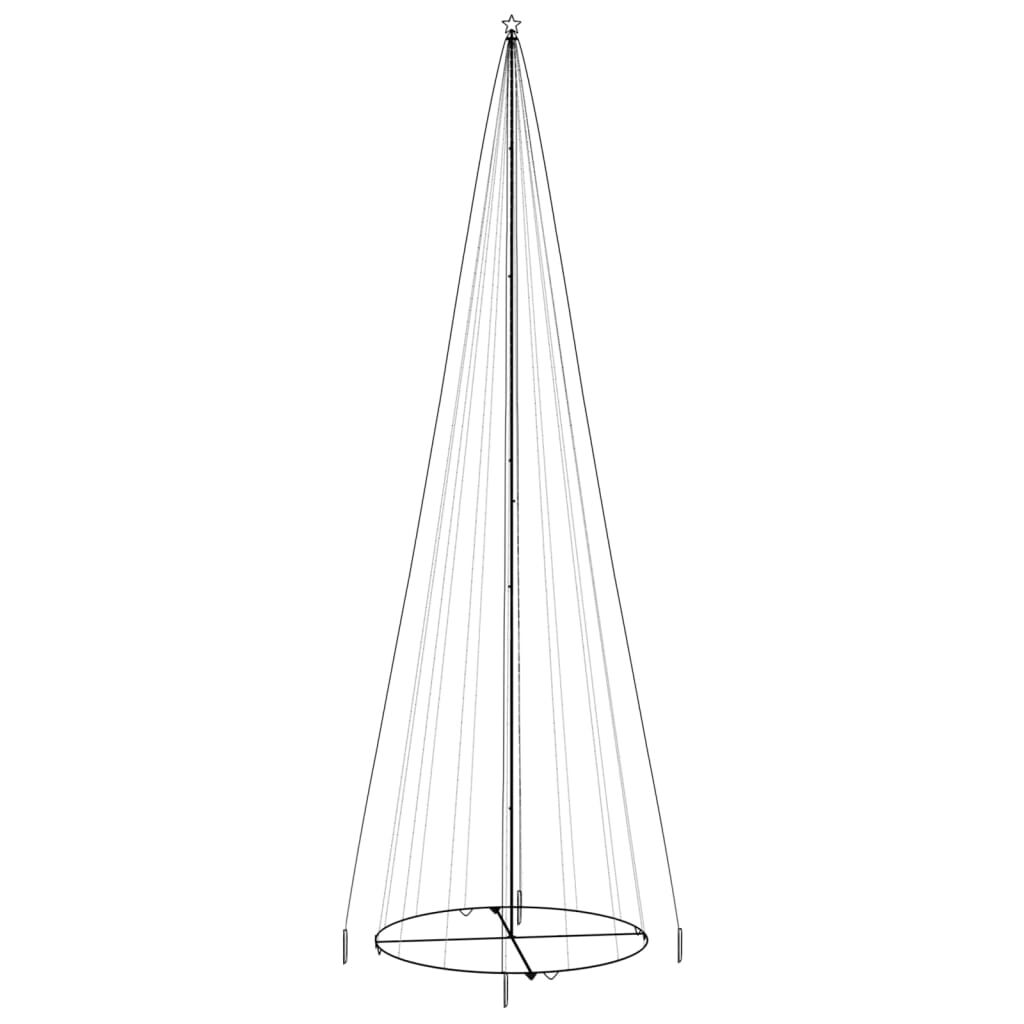 vidaXL Χριστουγεννιάτικο Δέντρο Κώνος 1134 LED Μπλε 230 x 800 εκ.