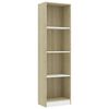 vidaXL &Beta;&iota;&beta;&lambda;&iota;&omicron;&theta;ή&kappa;&eta; &mu;&epsilon; 4 &Rho;ά&phi;&iota;&alpha; &Lambda;&epsilon;&upsilon;&kappa;ό/Sonoma 40x24x142 &epsilon;&kappa;. &Epsilon;&pi;&epsilon;&xi;. &Xi;ύ&lambda;&omicron;