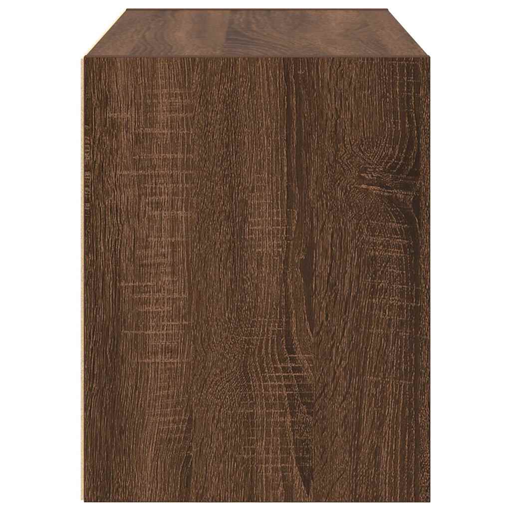 vidaXL Ντουλάπι με 2 συρτάρια Καφέ Δρυς 60x31x40 εκ. από Επεξ. Ξύλο