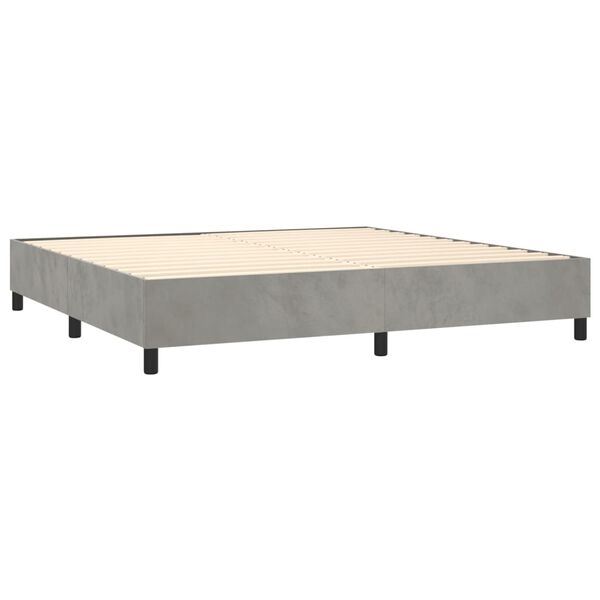 vidaXL &Kappa;&rho;&epsilon;&beta;ά&tau;&iota; Boxspring &mu;&epsilon; &Sigma;&tau;&rho;ώ&mu;&alpha; &Alpha;&nu;&omicron;&iota;&chi;&tau;ό &Gamma;&kappa;&rho;&iota; 200x200 &epsilon;&kappa;. &Beta;&epsilon;&lambda;&omicron;ύ&delta;&iota;&nu;&omicron;