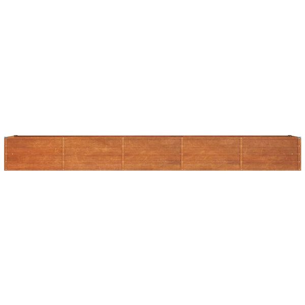 vidaXL Ζαρντινιέρα Σκουριασμένο 400x80x45 εκ. Ατσάλι Σκληρυθέν Αέρα