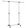 vidaXL Κρεμάστρα Δαπέδου Ρυθμιζόμενη Ασημί 165x44x150 εκ. Ανοξ. Ατσάλι