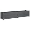vidaXL Ζαρντινιέρες Υπερυψωμ. 2 τεμ. Γκρι 150x31x31εκ. από Μασίφ Πεύκο