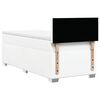vidaXL Κρεβάτι Boxspring με Στρώμα Λευκό 100x200εκ.από Συνθετικό Δέρμα