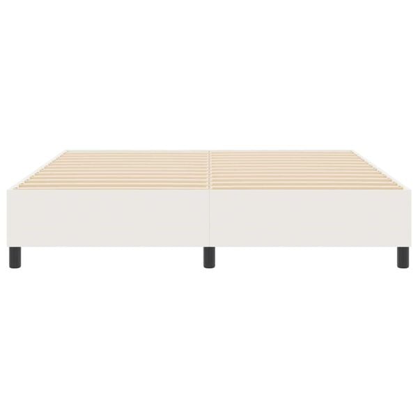 vidaXL Κρεβάτι με ελατήρια Κρεμ 180 x 200 cm Βελούδο