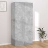 vidaXL Ντουλάπα Γκρι του Σκυροδέματος 90 x 52 x 200 εκ. Επεξ. Ξύλο