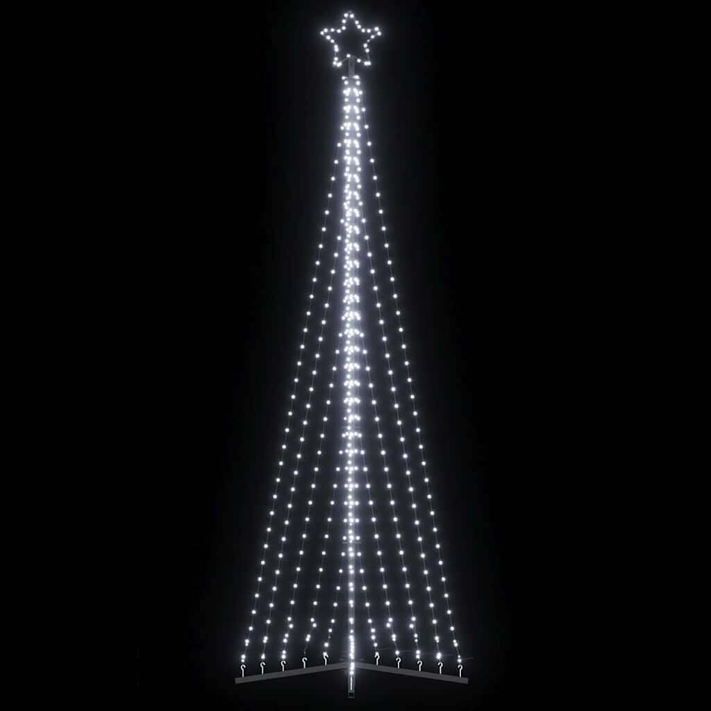 vidaXL Χριστουγεννιάτικο δέντρο LED 495 LED Ψυχρό Λευκό 300,5 εκ.