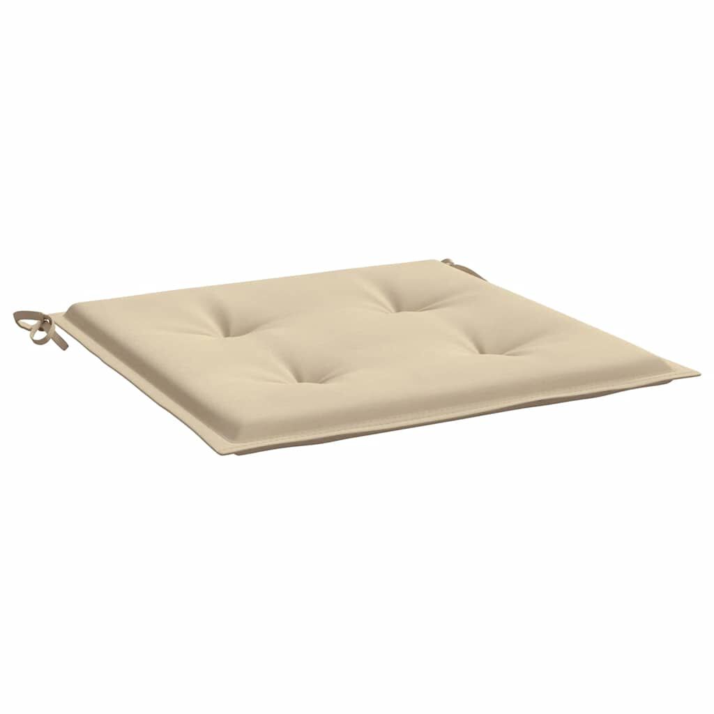 vidaXL Μαξιλάρια Καρέκλας Κήπου 4 τεμ. Μπεζ 50x50x4 εκ. Ύφασμα Oxford