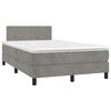 vidaXL &Kappa;&rho;&epsilon;&beta;ά&tau;&iota; Boxspring &mu;&epsilon; &Sigma;&tau;&rho;ώ&mu;&alpha; & LED &Alpha;&nu;.&Gamma;&kappa;&rho;&iota; 120x190&epsilon;&kappa;. &Beta;&epsilon;&lambda;&omicron;ύ&delta;&iota;&nu;&omicron;