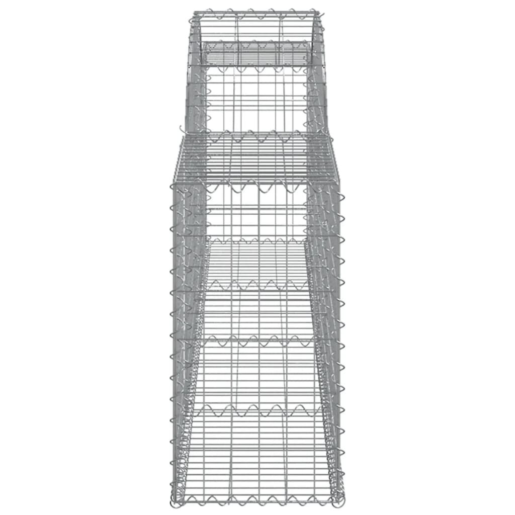 vidaXL Συρματοκιβώτια Τοξωτά 20 τεμ. 300x30x60/80 εκ. Γαλβαν. Ατσάλι