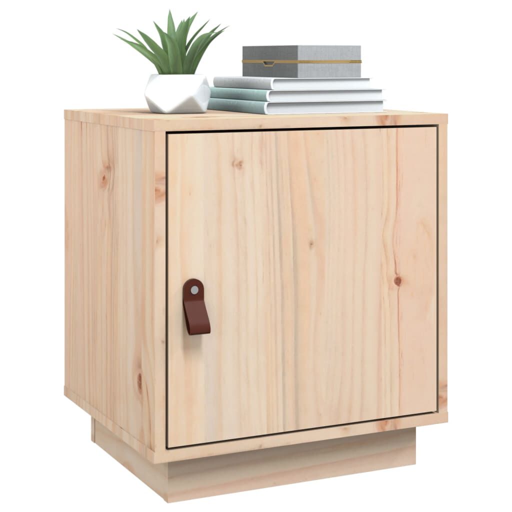 vidaXL Κομοδίνο 40 x 34 x 45 εκ. από Μασίφ Ξύλο Πεύκου