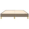 vidaXL Σκελετός Κρεβατιού με Ελατήρια Taupe 140x190 εκ. Υφασμάτινο