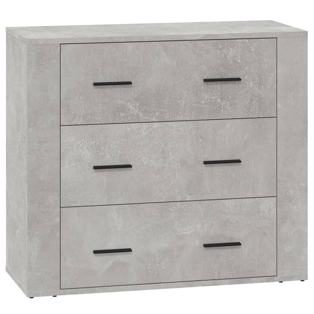 vidaXL Ντουλάπι Γκρι Σκυροδέματος 80x33x70 εκ. Επεξεργασμένο Ξύλο