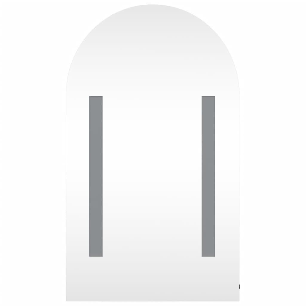 vidaXL Καθρέφτης Μπάνιου με Ντουλάπι & LED Αψίδα Δρυός 42x13x70 εκ.