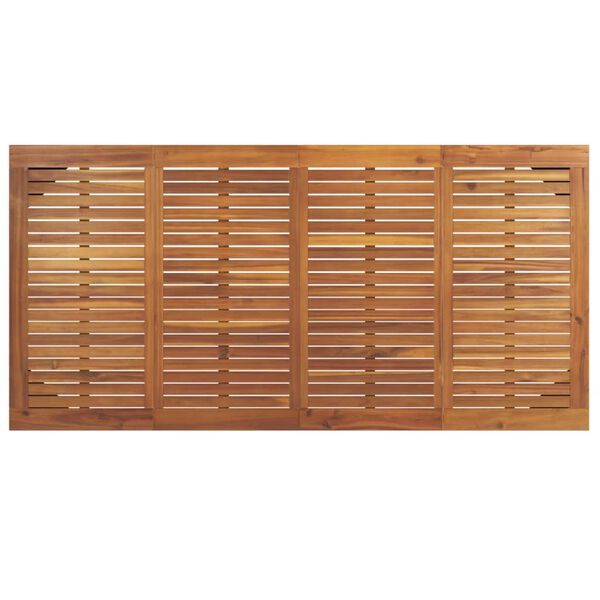 vidaXL Τραπέζι Κήπου Με Πόδια Φουρκέτα 180x90x75 εκ. Μασίφ Ακακία