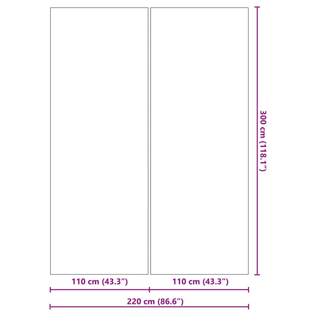 vidaXL Ορθογώνιο Κάλυμμα Πισίνας Μαύρο PVC 300 x 220 εκ Ανθεκτικό