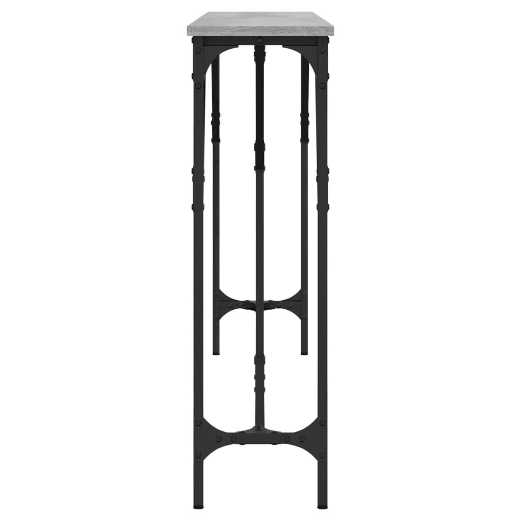 vidaXL Τραπέζι Κονσόλα Γκρι Sonoma 180x23x75 εκ. Επεξεργασμένο Ξύλο