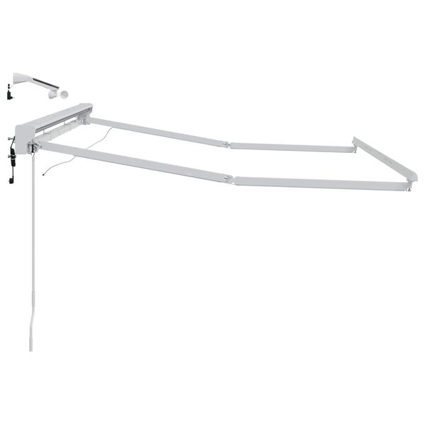 vidaXL &Eta;&lambda;&epsilon;&kappa;&tau;&rho;&iota;&kappa;ό &pi;&lambda;&alpha;ί&sigma;&iota;&omicron; &tau;έ&nu;&tau;&alpha;&sigmaf; &mu;&epsilon; LED &Lambda;&epsilon;&upsilon;&kappa;ό&sigmaf; 2,5 x 2 m &Alpha;&lambda;&omicron;&upsilon;&mu;ί&nu;&iota;&omicron;