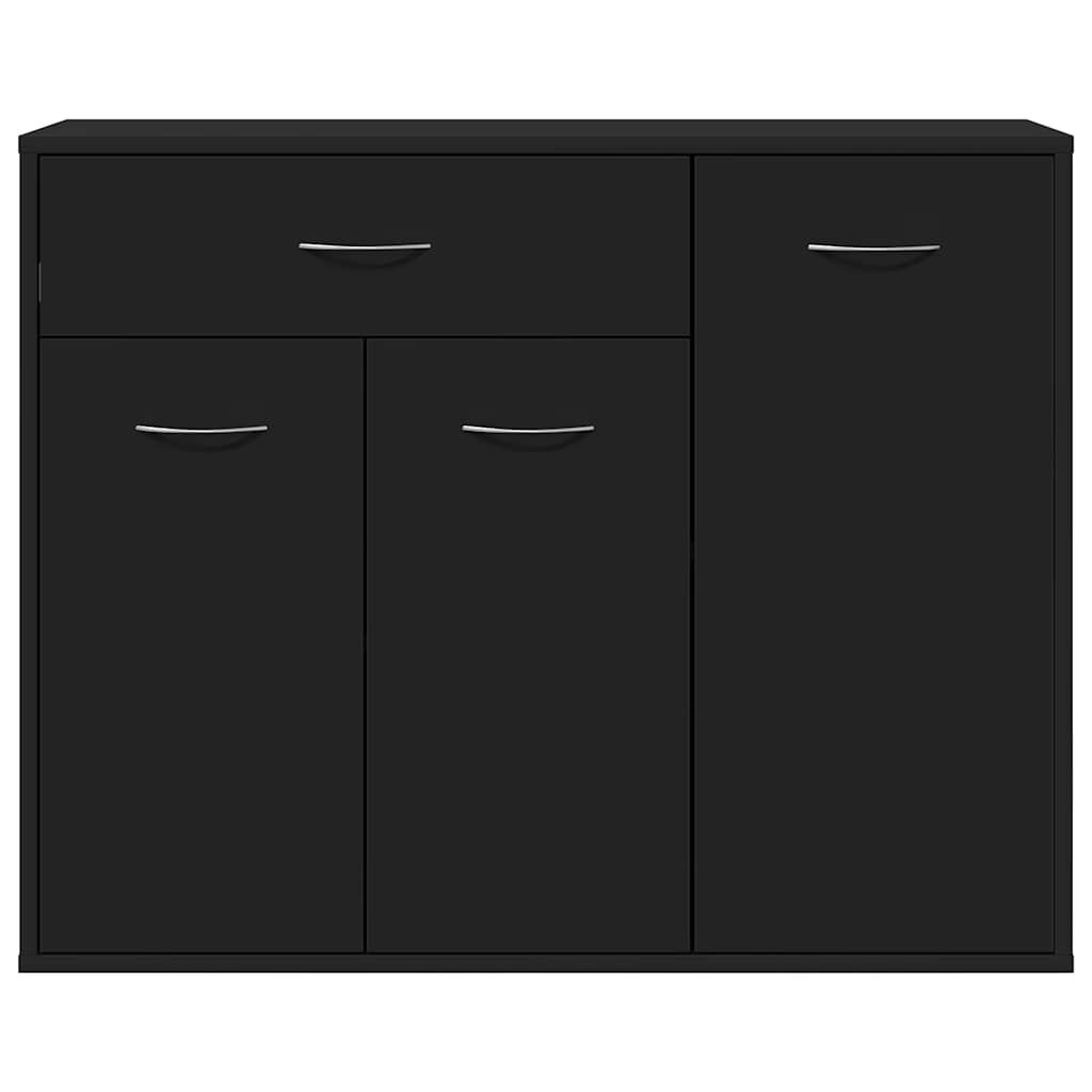 vidaXL Μπουφές Μαύρος 88 x 30 x 70 εκ. από Επεξ. Ξύλο