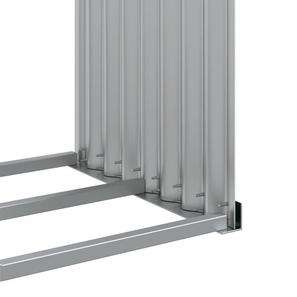 vidaXL Ξυλοθήκη Πράσινη 120 x 45 x 140 εκ. από Γαλβανισμένο Ατσάλι