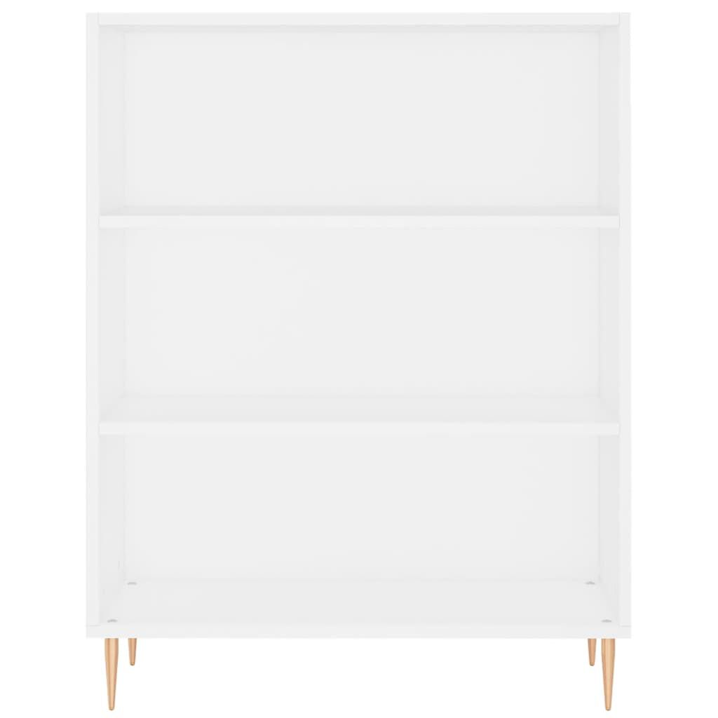 vidaXL Βιβλιοθήκη Λευκή 69,5 x 32,5 x 90 εκ. από Επεξεργασμένο Ξύλο