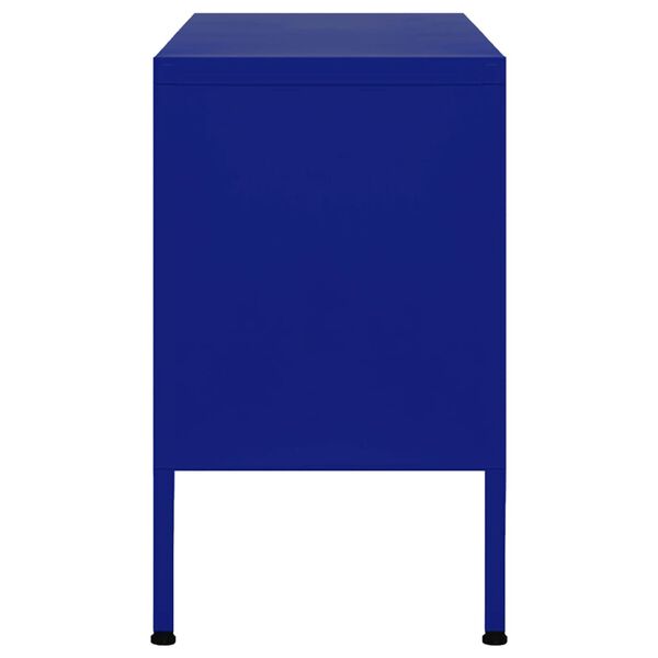 vidaXL Έπιπλο Τηλεόρασης Ναυτικό Μπλε 105x35x50 εκ. από Ατσάλι