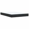 vidaXL Κρεβάτι Boxspring με Στρώμα Μαύρο 140x200 εκ. Βελούδινο