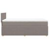 vidaXL &Kappa;&rho;&epsilon;&beta;ά&tau;&iota; Boxspring &mu;&epsilon; &Sigma;&tau;&rho;ώ&mu;&alpha; Taupe 80x200 &epsilon;&kappa;. &Upsilon;&phi;&alpha;&sigma;&mu;ά&tau;&iota;&nu;&omicron;