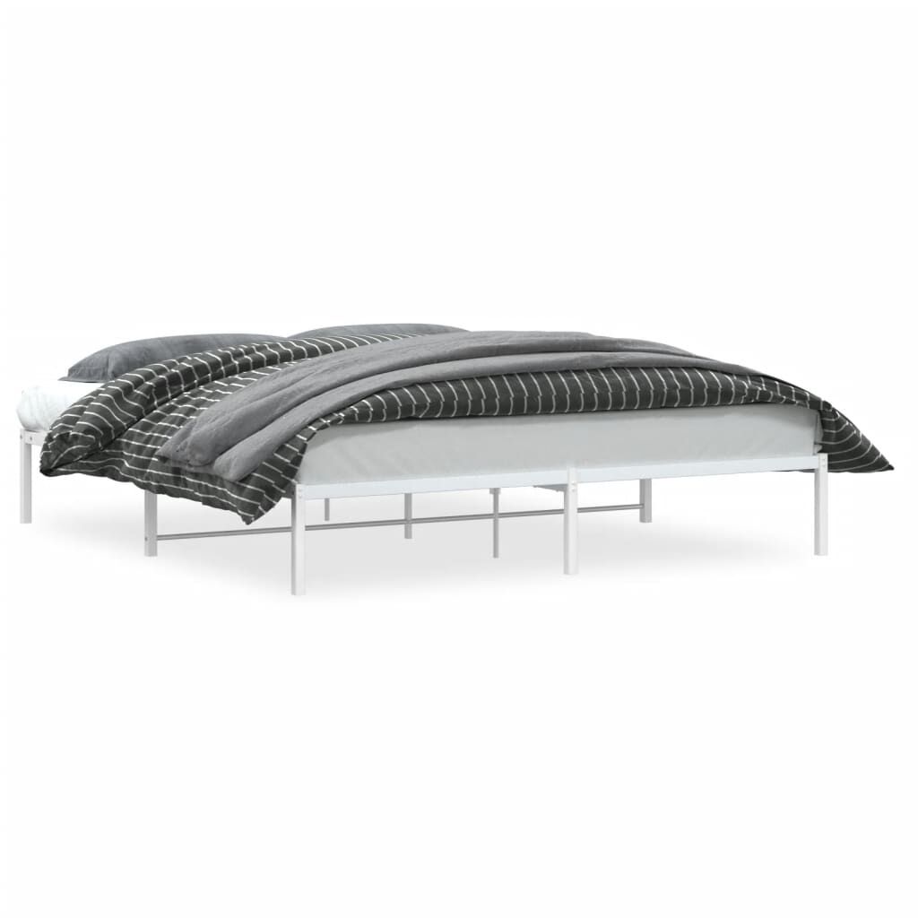 vidaXL Μεταλλικό Πλαίσιο Κρεβατιού Λευκό 180 x 200 εκ.