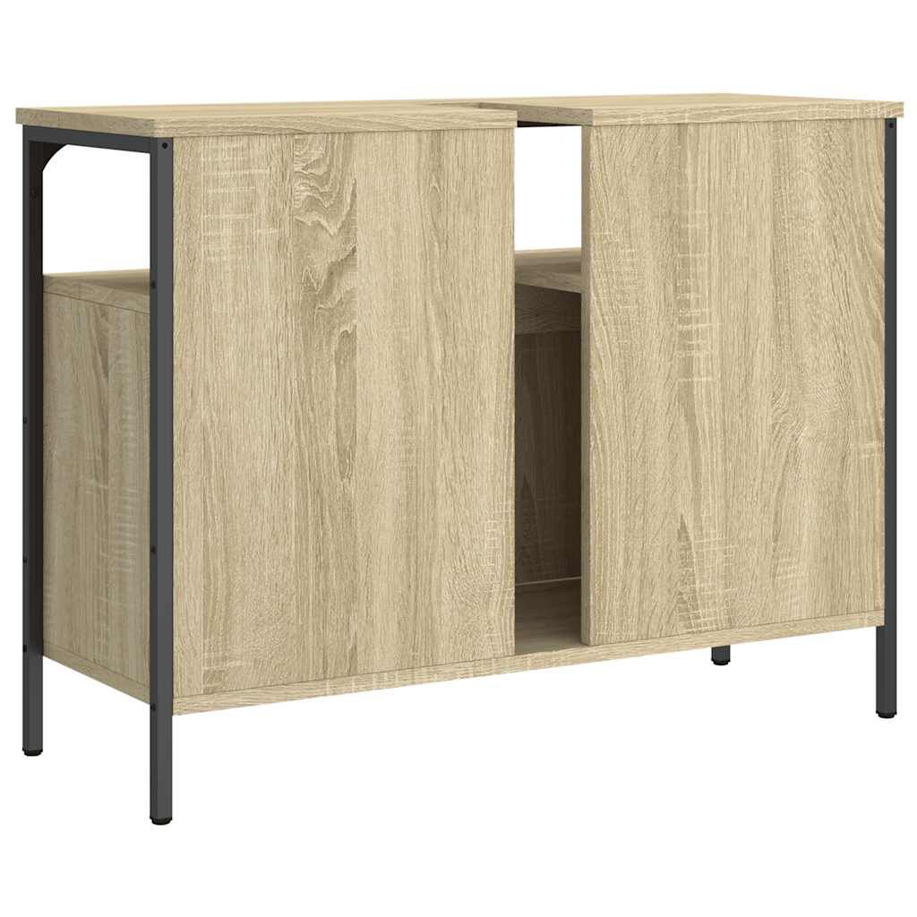 vidaXL Ντουλάπι Νιπτήρα Μπάνιου Sonoma Δρυς 80x30x60 εκ. Επεξ. Ξύλο