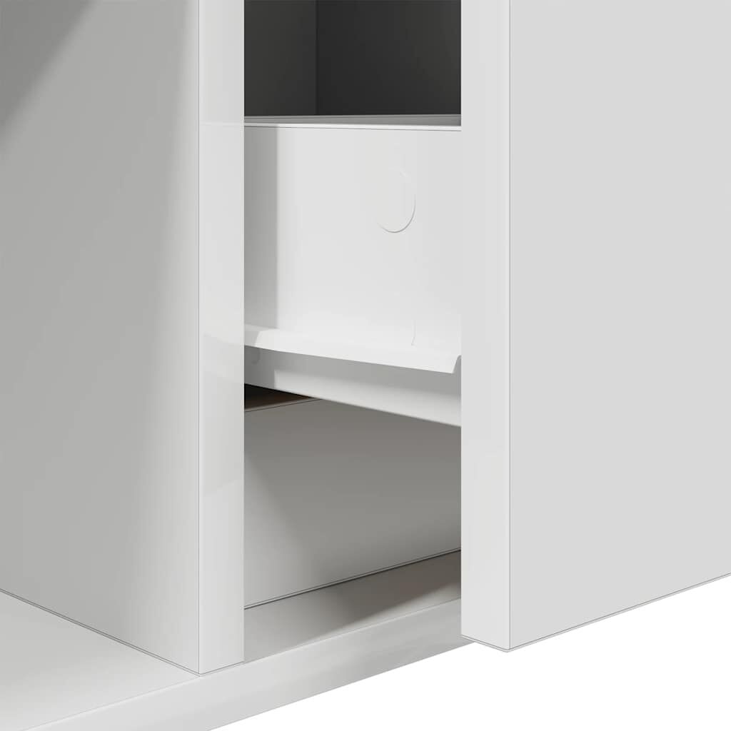 ντουλάπι τηλεόρασης vidaXL Λευκό 100x31x25,5 cm Ξύλινη κατασκευή
