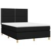 vidaXL &Kappa;&rho;&epsilon;&beta;ά&tau;&iota; Boxspring &mu;&epsilon; &Sigma;&tau;&rho;ώ&mu;&alpha; & LED &Mu;&alpha;ύ&rho;&omicron; 140x200 &epsilon;&kappa;. &Upsilon;&phi;&alpha;&sigma;&mu;ά&tau;&iota;&nu;&omicron;