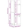 vidaXL Ντουλάπι Ψυγείου "Lyon" Παλιό Ξύλο 60x57x207 εκ. από Τεχνητό Ξύλο