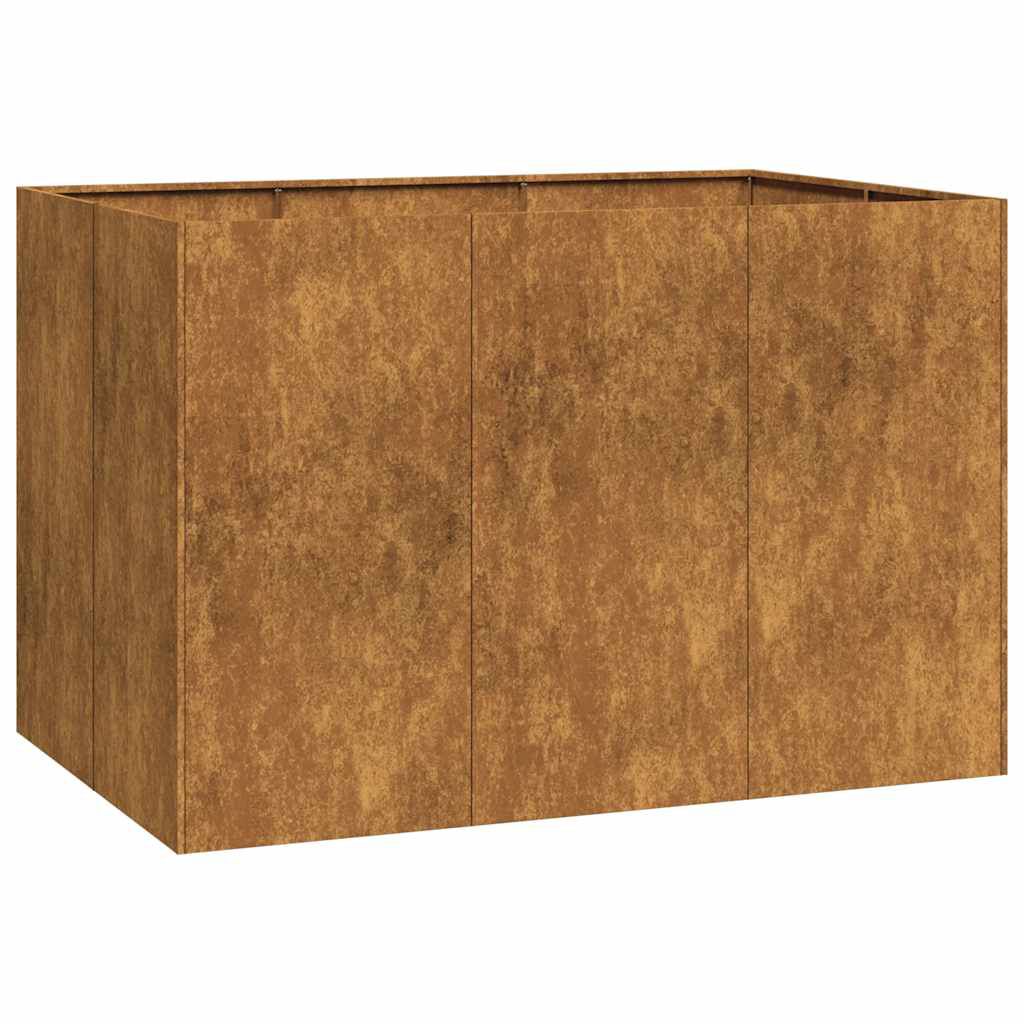 vidaXL Ζαρντινιέρα 120x80x80 εκ. Ατσάλι Σκληρυθέν στον Αέρα