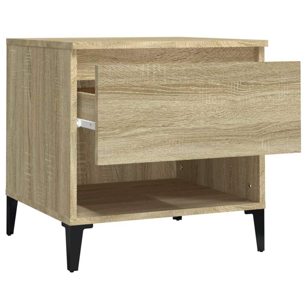 vidaXL Βοηθητικό Τραπέζι Sonoma Δρυς 50x46x50 εκ. Επεξεργασμένο Ξύλο