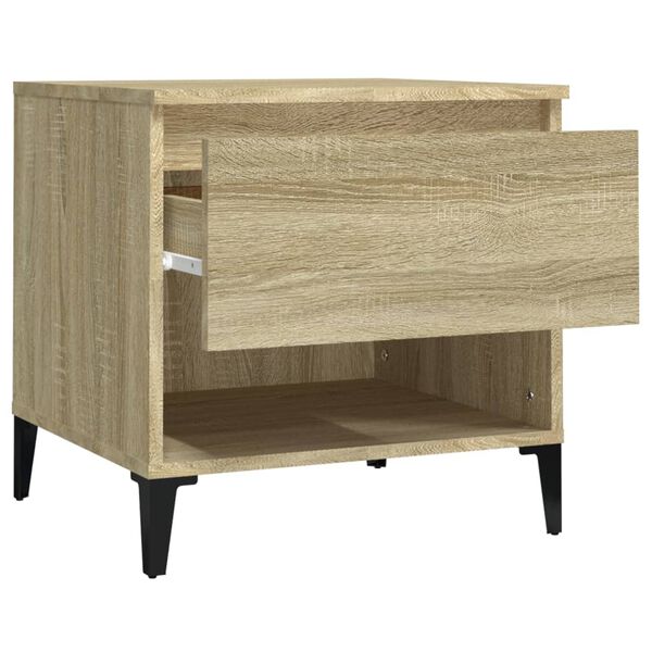 vidaXL Βοηθητικό Τραπέζι Sonoma Δρυς 50x46x50 εκ. Επεξεργασμένο Ξύλο
