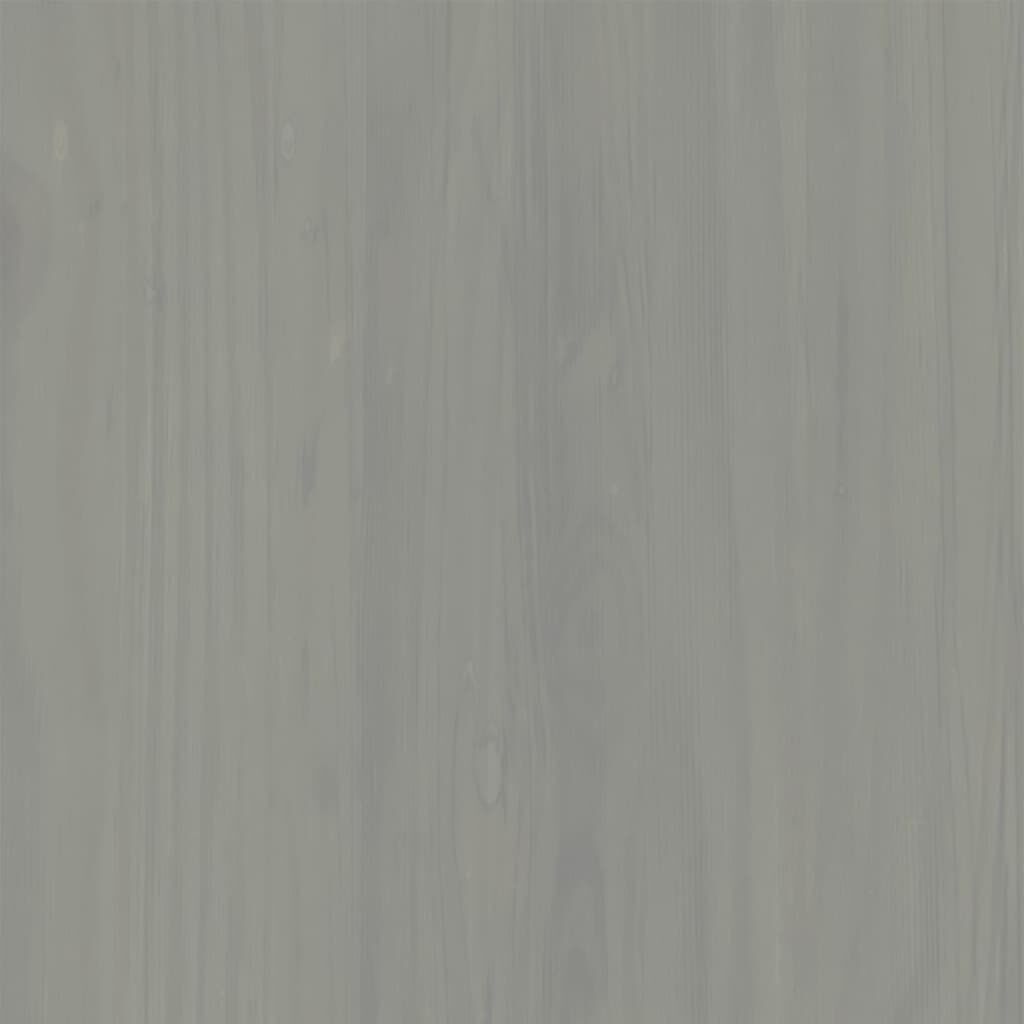 vidaXL Μπουφές με Συρτάρια VIGO Γκρι 113x40x75 εκ. Μασίφ Ξύλο Πεύκο
