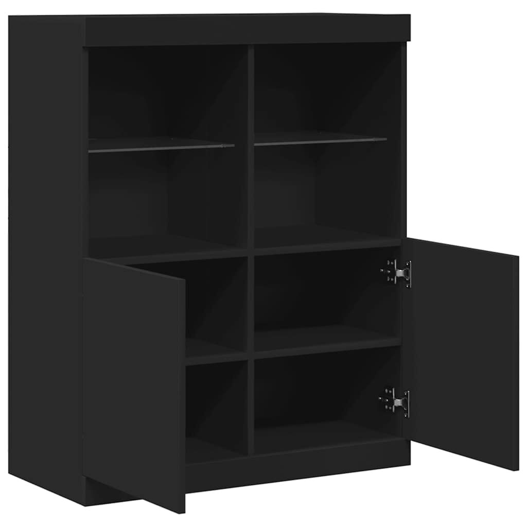 vidaXL Ντουλάπι Μαύρο 81x37x100 εκ. από Επεξεργασμένο Ξύλο